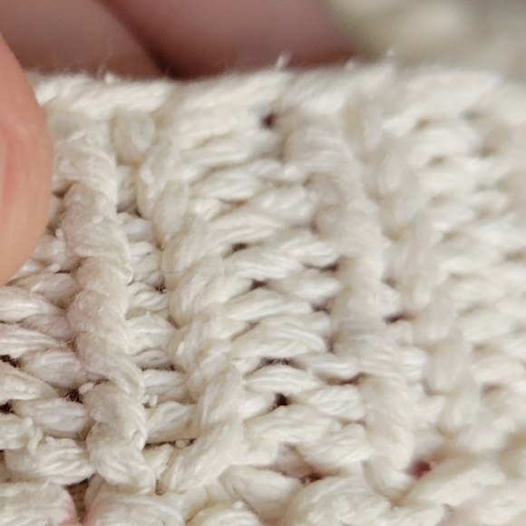 The Woolrich Woman Vintage Cream Fisherman Knit Sweater Size Large - Picture 10 of 13